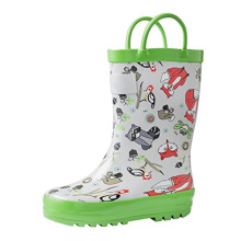 Fox Pictures Fox Pictures en caoutchouc Chaussures de pluie imperméables Bottes durables pour les enfants